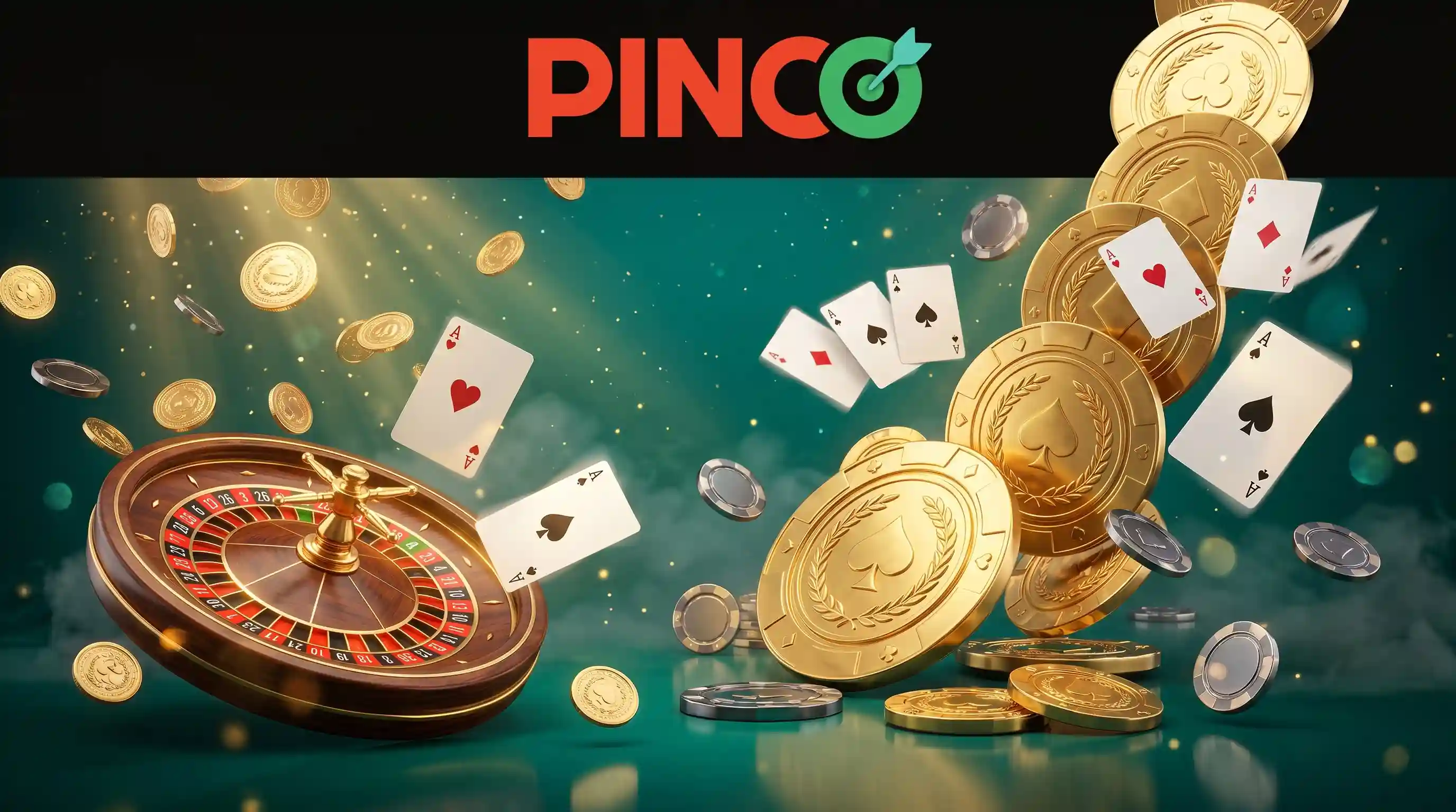 Pinco Casino rəsmi saytının görünüşü